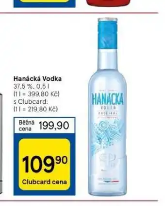Tesco Hanácká vodka nabídka