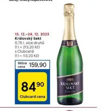 Tesco Královský sekt nabídka