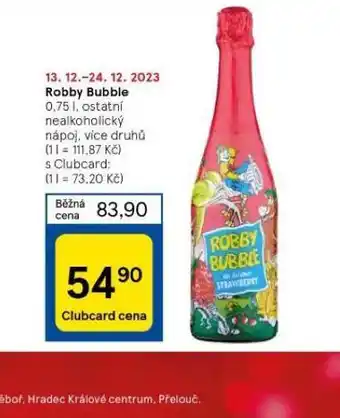 Tesco Robby bubble nabídka