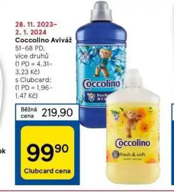 Tesco Coccolino aviváž nabídka