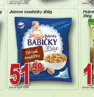 Hruška Játrové knedlíčky nabídka