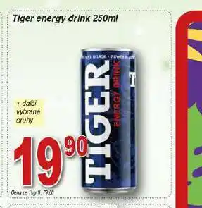 Hruška Tiger energy drink nabídka