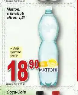 Hruška Mattoni s příchutí citron nabídka