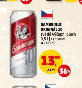 Penny Market Pivo gambrinus nabídka