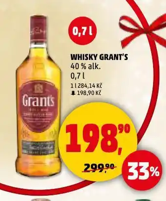 Penny Market Grant's triple wood whisky nabídka