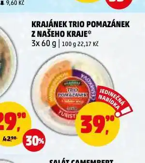 Penny Market Krajánek trio pomazánek nabídka