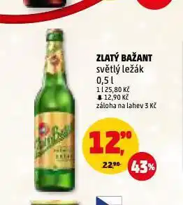 Penny Market Pivo zlatý bažant nabídka