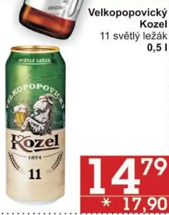 Jip Velkopopovický Kozel 0.5L nabídka