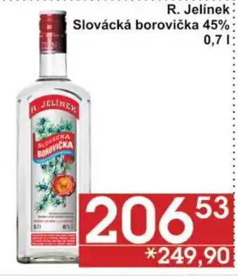 Jip R. Jelínek Slovácká borovička 45% nabídka