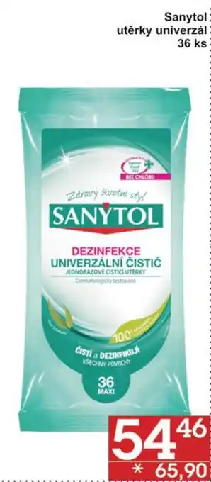 Jip Sanytol utěrky univerzál 36 ks nabídka