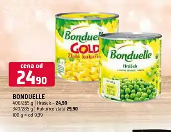 Terno Bonduelle hrášek nabídka