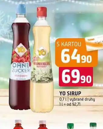 Terno Yo sirup nabídka