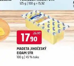 Terno Jihočeský eidam sýr nabídka