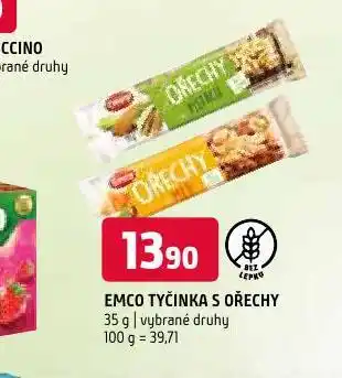 Terno Emco tyčinka s ořechy nabídka