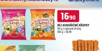 Terno Rej kukuřičné křupky nabídka