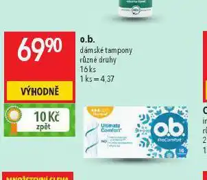 Globus O.b. tampony nabídka