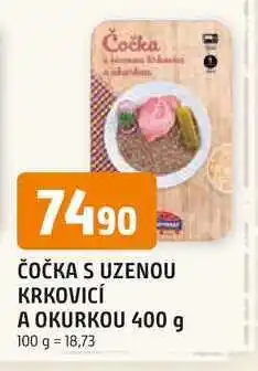 Trefa Čočka s uzenou krkovicí a okurkou 400 g nabídka