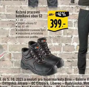 Albert Kožená pracovní obuv s2 nabídka