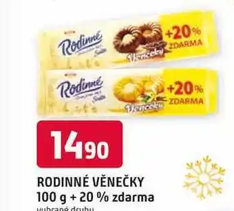 Trefa Rodinné věnečky 100 g + 20% zdarma nabídka