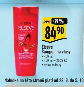 Albert Loreal elseve šampon nabídka
