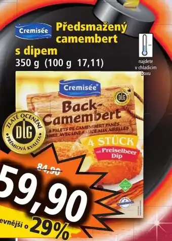 Norma Předsmažený camembert s dipem nabídka