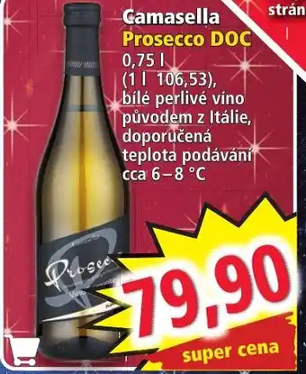Norma Camasella Prosecco DOC 0,75 L nabídka