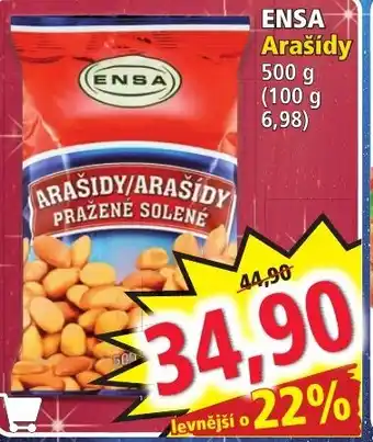 Norma ENSA Arašídy nabídka