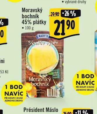 Albert Moravský bochník 45% plátky nabídka