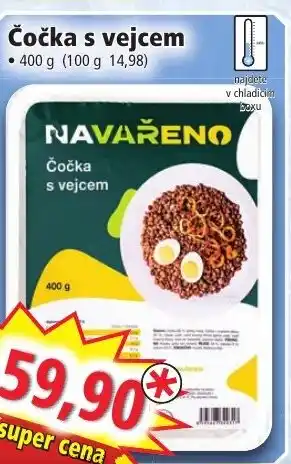 Čočka s vejcem