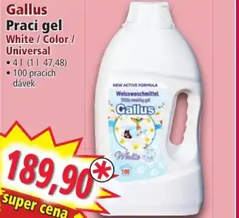 Norma Gallus Prací gel White / Color / Universal nabídka