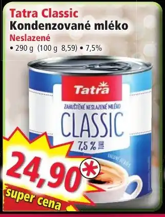 Tatra Classic Kondenzované mléko Neslazené