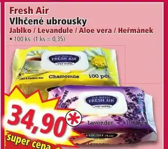 Norma Fresh Air Vlhčené ubrousky Jablko / Levandule / Aloe vera / Heřmánek nabídka