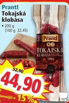 Norma Prantl Tokajská klobása nabídka