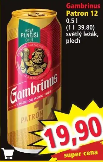Norma Gambrinus Patron 12 0,5L nabídka