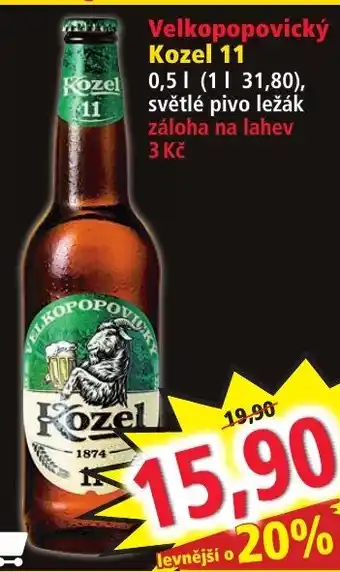 Norma Velkopopovický Kozel 11 nabídka