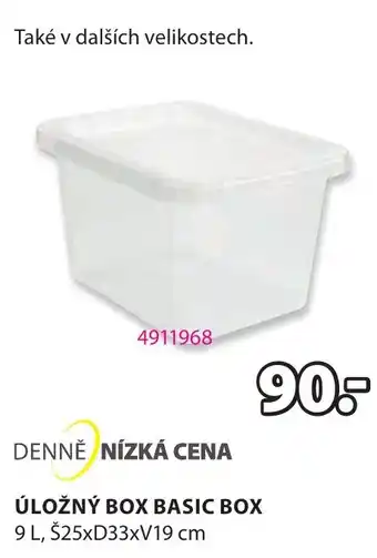 JYSK ÚLOŽNÝ BOX BASIC BOX nabídka