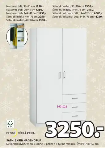 JYSK ŠATNÍ SKŘÍŇ HAGENDRUP nabídka