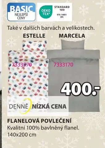 JYSK FLANELOVÁ POVLEČENÍ nabídka