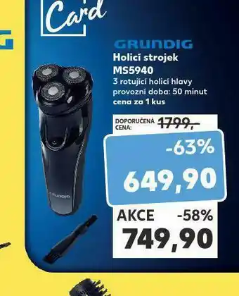 Kaufland Holicí strojek grundig nabídka