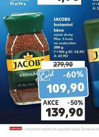 Kaufland Jacobs instantní káva nabídka