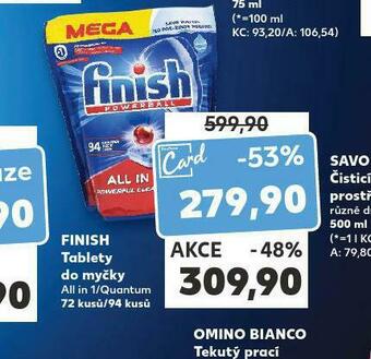 Kaufland Finish tablety do myčky nabídka