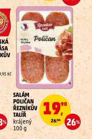 Penny Market Salám poličan řezníkův talíř, 100 g nabídka