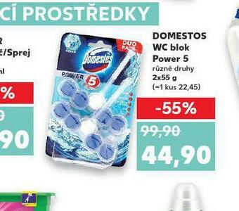 Kaufland Domestos wc blok power 5 nabídka