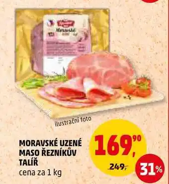 Penny Market Moravské uzené maso řezníkův talíř, 1 kg nabídka