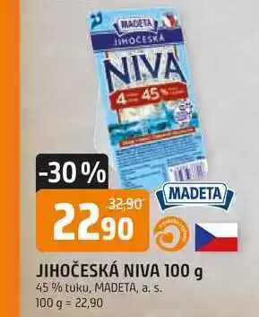 Trefa Madeta jihočeská niva 100 g 45 % tuku nabídka