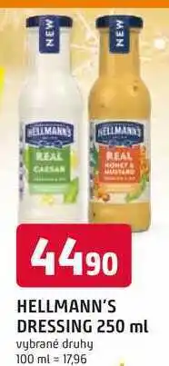Trefa Hellmann's dressing 250 ml, vybrané druhy nabídka