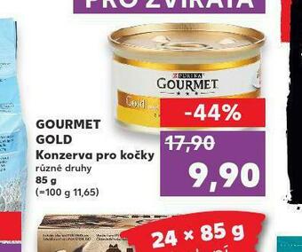 Kaufland Gourmet gold konzerva pro kočky nabídka