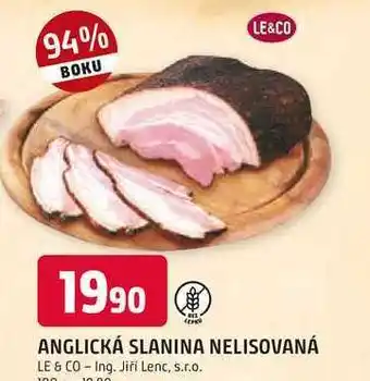 Trefa Anglická slanina nelisovaná 100g nabídka