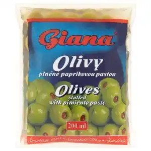Trefa Giana španělské olivy plněné paprikovou pastou ve slaném nálevu 195g nabídka