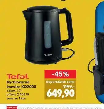 Kaufland Rychlovarná konvice tefal nabídka